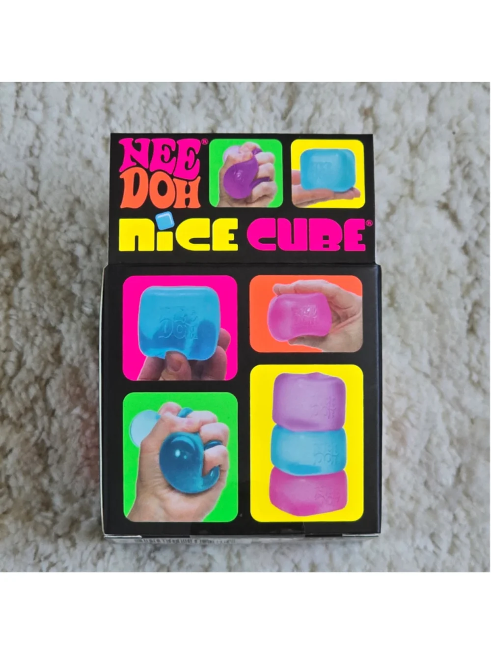 Authentic Schylling Nee Doh Nice Cube Toy One Size Pink